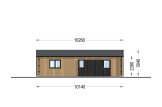 Houten huis SELENE (44 mm + gevelbekleding), 54 m² specificatie 4