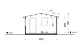 Tuinhuis blokhut DREUX (44 mm), 4x3 m, 12 m² specificatie 6