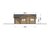Houten huis ADELE S (Geïsoleerd, 44+44 mm), 60 m² specificatie 5