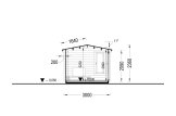 Tuinhuis blokhut POOLHOUSE (34 mm), 4x3 m, 11 m² specificatie 6