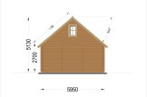 Houten huis LIVINGTON S (Geïsoleerd, 44+44 mm), 50 m² specificatie 5