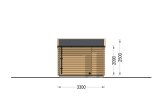 Buitensauna VIGOR (44 mm), 3.3x2.5 m, 4.85 m² specificatie 4