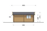 Houten garage CLASSIC (44 mm), 6x6 m, 36 m² specificatie 5