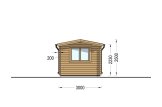 Tuinhuis blokhut OAK (34 mm), 6x3 m, 16 m² specificatie 3