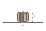 Buitensauna SERENE (34 mm + gevelbekleding), 5.3x2.5 m, 5 m² specificatie 2
