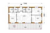 Houten huis NICOLE S (Geïsoleerd, 66 mm + gevelbekleding), 66 m² specificatie 1