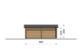 Houten garage CLASSIC (34 mm), 4x6 m, 24 m² specificatie 5