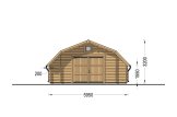 Houten garage TEXAS (44 mm), 6x6 m, 36 m² specificatie 2