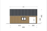 Tuinhuis blokhut AGATA S (34 mm + gevelbekleding), 39 m² met 12 m² zolder specificatie 6