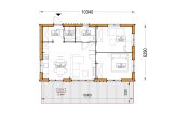 Houten huis SELENE RV (Geïsoleerd, Bbl), 54 m² specificatie 1