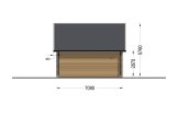 Houten huis KARINA (Geïsoleerd, 34 mm + gevelbekleding), 46 m² specificatie 4