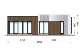 Houten prefab woning MALLY PV (Geïsoleerd, Bbl), 70 m² specificatie 2