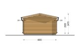 Tuinhuis blokhut OLYMP (34 mm), 4x3 m, 12 m² specificatie 4