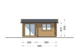 Tuinhuis blokhut OSLO (44 mm), 5x4 m, 20 m² specificatie 2