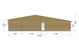 Houten huis RIVIERA S (44+44 mm), 130 m² specificatie 4