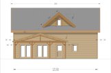 Houten huis VERA S (44 mm + gevelbekleding), 126 m² specificatie 3
