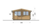 Tuinhuis blokhut LILLE (34 mm), 4x5 m, 20 m² specificatie 2