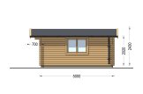 Tuinhuis blokhut LILLE (34 mm), 4x5 m, 20 m² specificatie 5