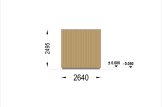 Buitensauna met kleedkamer DELLA (34 mm + gevelbekleding), 6,1 x 2,6 m, 12,5 m² specificatie 4