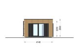 Tuinkantoor PREMIUM (34 mm + gevelbekleding), 7x4 m, 25 m² specificatie 5