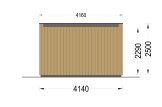 Tuinkantoor PREMIUM (Geïsoleerd, 34 mm + gevelbekleding), 4,1x2,4 m, 10 m² specificatie 4