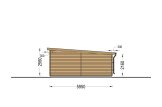 Houten garage MODERN (34 mm), 4x6 m, 21 m² specificatie 5