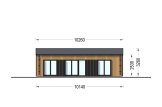 Houten huis SELENE (Geisoleerd, 44 mm + gevelbekleding), 54 m² specificatie 2