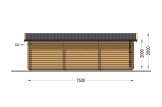 Houten garage CLASSIC (34 mm), 4x7.5 m, 30 m² specificatie 5