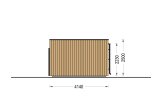 Tuinkantoor PREMIUM (34 mm + gevelbekleding), 7x4 m, 25 m² specificatie 3