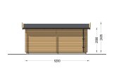 Houten garage CLASSIC (34 mm), 3,2x5,2 m, 16 m² specificatie 5