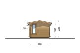 Tuinhuis blokhut POOLHOUSE (44 mm), 4x3 m, 12 m² specificatie 5