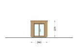 Buitensauna OKO (34 mm + gevelbekleding), 2.3x1.6 m, 2.7 m² specificatie 2