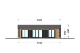 Houten huis SELENE (44 mm + gevelbekleding), 54 m² specificatie 2