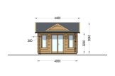 Tuinhuis blokhut CLOCKHOUSE (34 mm), 4x3 m, 12 m² specificatie 2