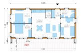 Houten prefab woning KAYA 3 PV S (44 mm + gevelbekleding), 70 m² specificatie 1