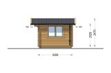 Tuinhuis blokhut DREUX (34 mm), 4x3 m, 12 m² specificatie 5