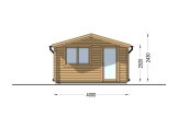 Tuinhuis blokhut DREUX (34 mm), 4x4 m, 16 m² specificatie 2