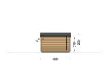 Houten garage MODERN (44 mm), 4x6 m, 24 m² specificatie 4
