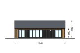 Houten huis ADALINE (34 mm + gevelbekleding), 50 m² specificatie 2