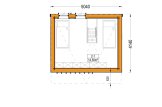 Prefab houten tuinhuis SOPHIA RV (Geïsoleerd, Bbl), 20 m² met 15 m² zolder specificatie 2