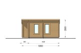 Buitensauna VIGOR (44 mm), 5.3x2.5 m, 4.9 m² specificatie 5
