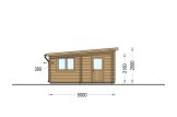 Dubbele houten garage MODERN (44 mm), 6x5 m, 30 m² specificatie 3