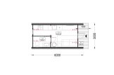 Tuinhuis - camping pod BRETA S (44 mm), 3x6 m, 18 m² specificatie 1