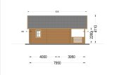 Tuinhuis blokhut ANGERS S (34+34 mm), 36 m² met 19 m² terras specificatie 4