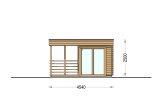 Buitensauna FREJA (44 mm), 4.5x2.5 m, 4.85 m² specificatie 2