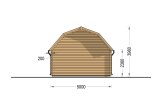 Houten garage MISSISSIPPI (44 mm), 5x6 m, 30 m² specificatie 4
