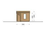 Buitensauna VIGOR (44 mm), 3.3x2.5 m, 4.85 m² specificatie 2