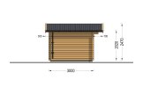 Tuinhuis blokhut DREUX (44 mm), 4x3 m, 12 m² specificatie 3