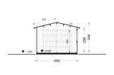 Houten garage CLASSIC (34 mm), 3,6x5,4 m, 20 m² specificatie 6
