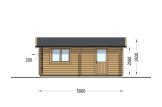 Houten garage CLASSIC (44 mm), 5x6 m, 30 m² specificatie 3